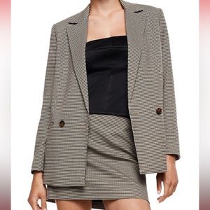 Mango Check Blazer